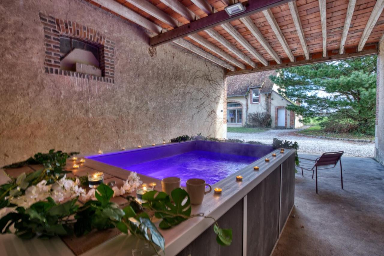 Crazy Villa Le Petit Belair 18 - Heated Pool - Foot - 2H Paris - 30P Aubigny-sur-Nère Kültér fotó
